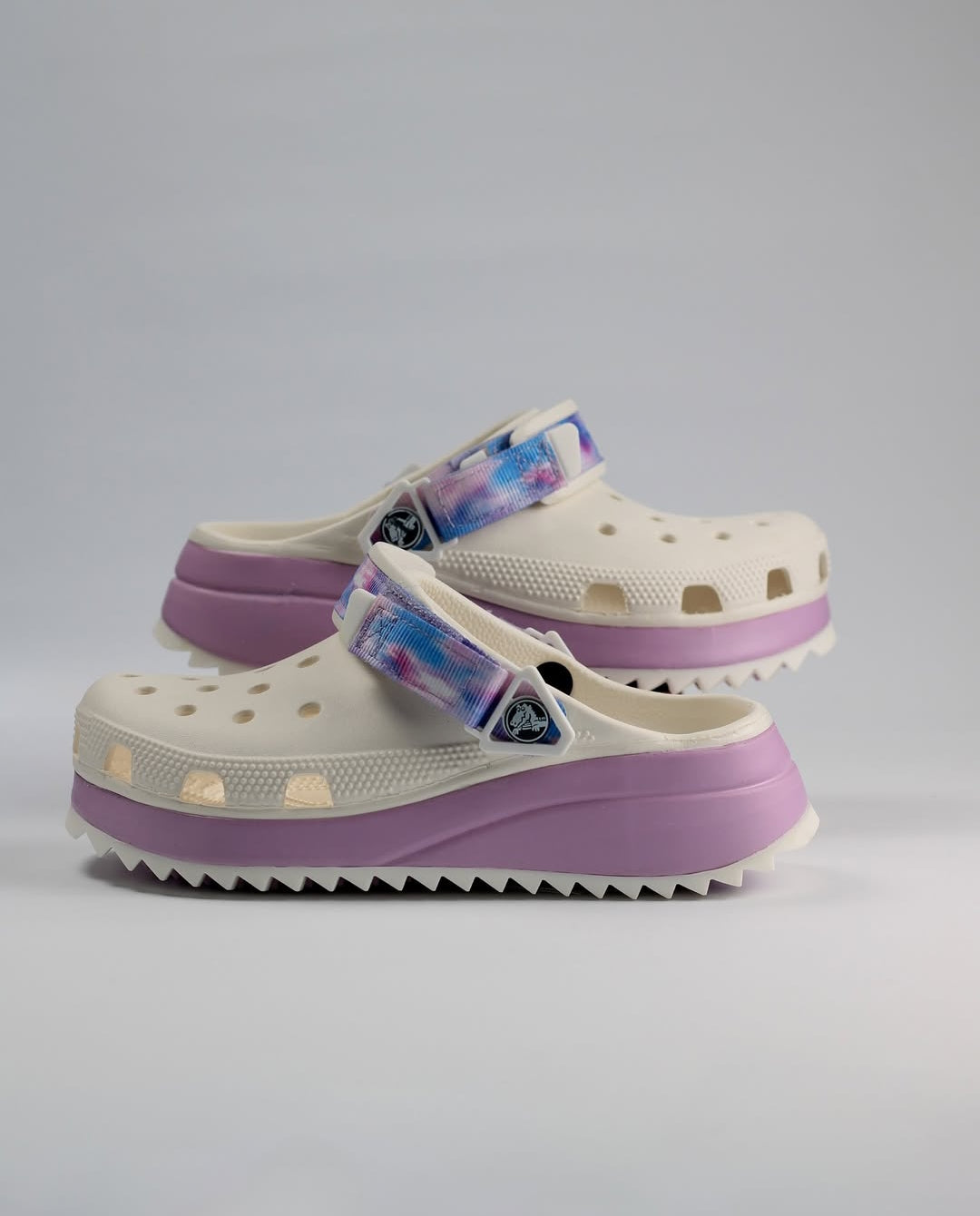 Crocs Hiker blanc & Violet