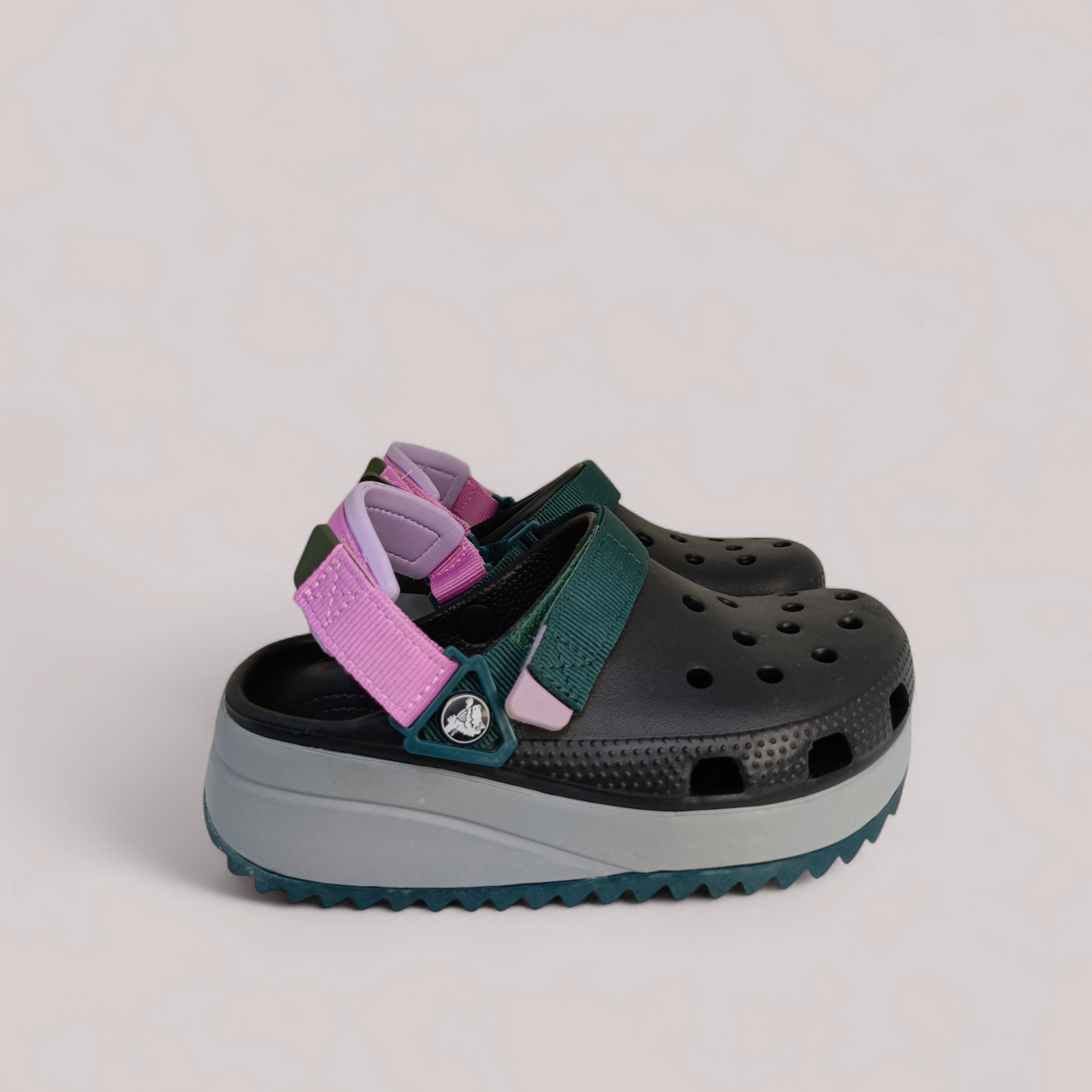 CROCS HIKER Noir et Mauve