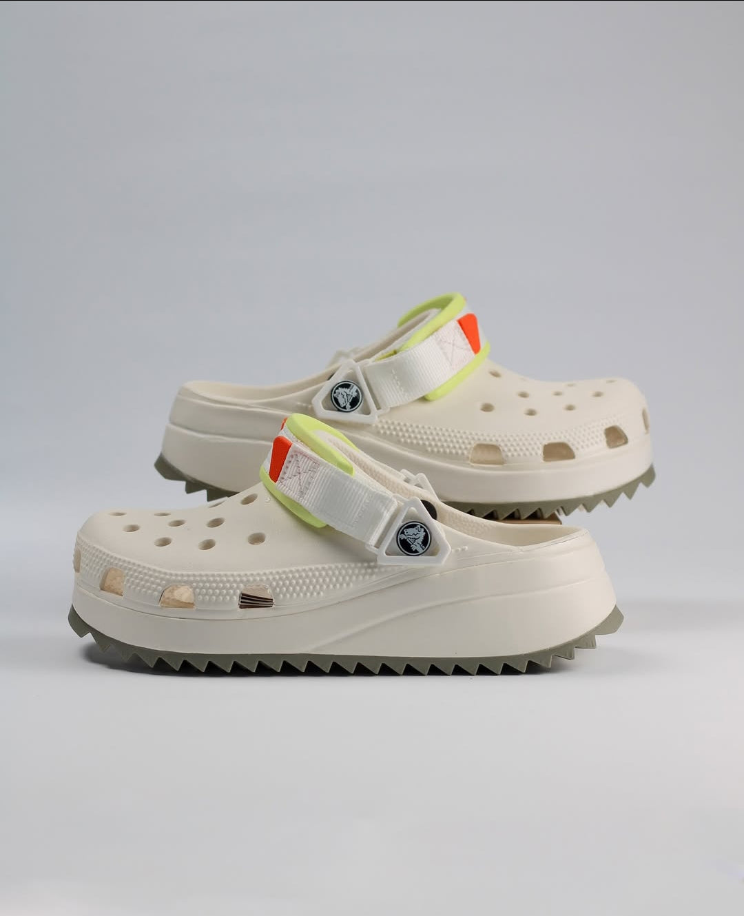 Crocs Hiker Blanc & Fluo