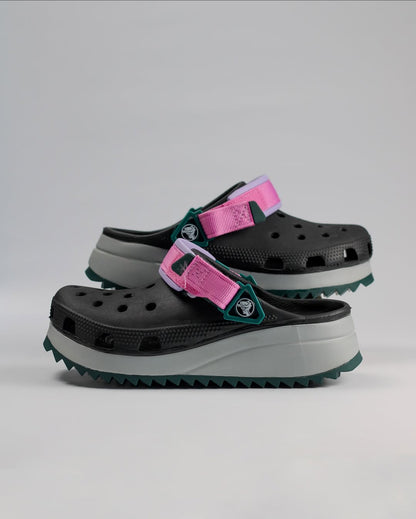 CROCS HIKER Noir et Mauve